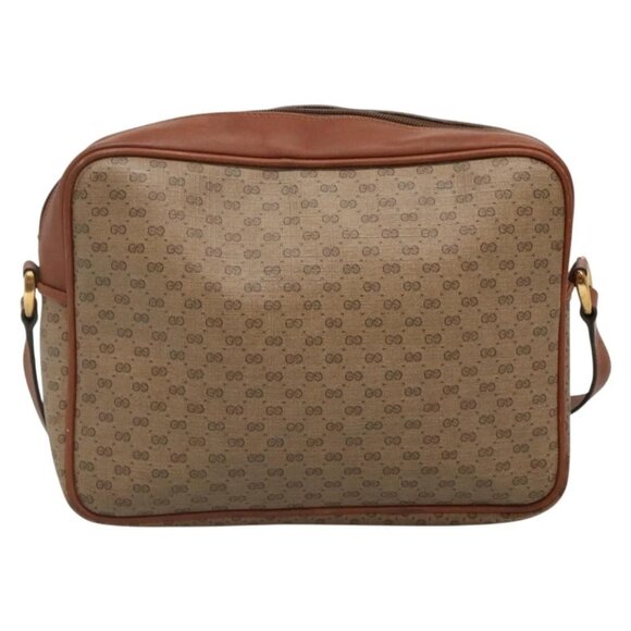 GUCCI Micro GG Supreme Shoulder Bag PVC Beige Gold 001 115 5443 Auth bs27554 - Picture 2 of 16